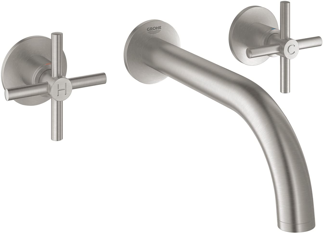 Grohe Atrio 20164DC3åÊ| Modern Bath Filler Tap 3-Hole Basin Mixer Tap | Supersteel