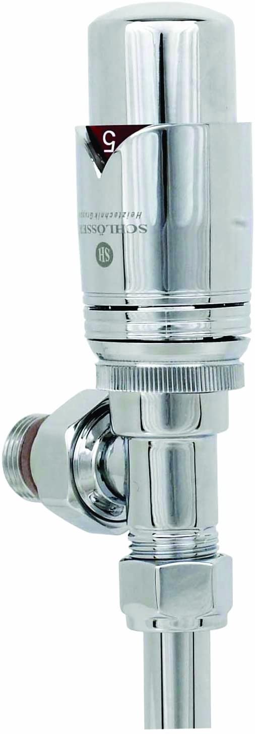 Vogue UK VL004 15MMTRVA-CP Chrome Pair of Angled 13 mm BSP