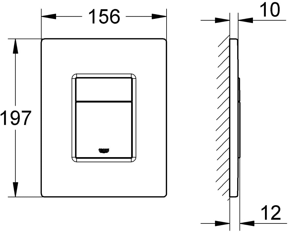 GROHE 38732SD0 | Skate Cosmopolitan Flush Plate