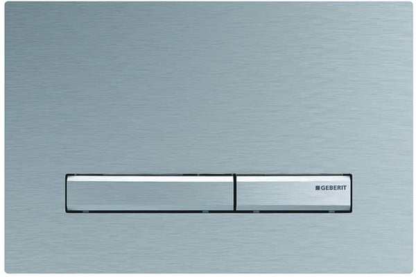 Geberit actuating plate Sigma50 for 2-volume flushing, colour: deep black RAL 9005-115.788.DW.2