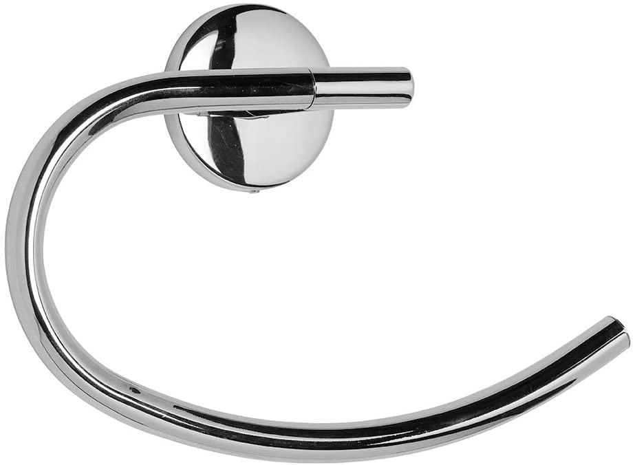 Croydex Hampstead Wall Mounted Towel Ring with Zinc Alloy Construction, Chrome