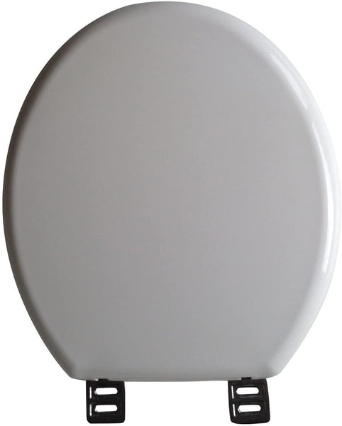 Emerald White Toilet Seat and Cover with Stainless Steel Hinges