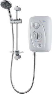 Triton T80Z 10.5kW Electric Shower Thermostatic Fast Fit 5 Spray Handset White