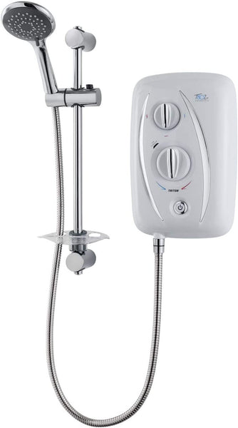Triton T80Z 10.5kW Electric Shower Thermostatic Fast Fit 5 Spray Handset White