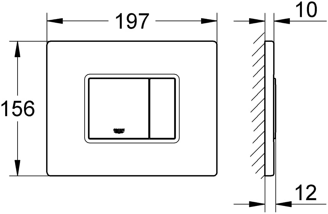 Grohe 38859XG0 Skate Cosmopolitan Covering Plate