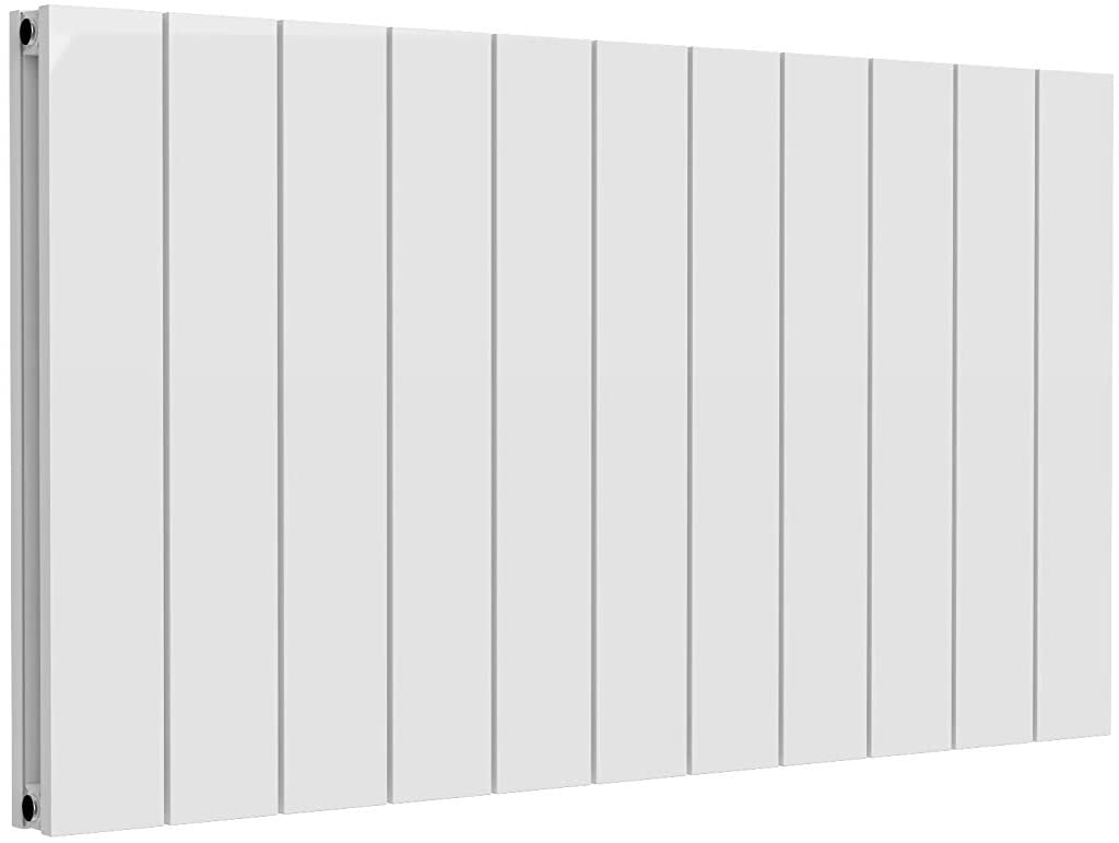 Reina Casina Aluminium White Double Panel Horizontal Designer Radiator 600mm x 1040mm - Central Heating