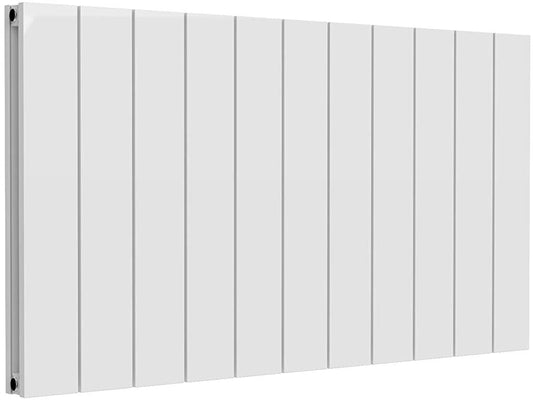 Reina Casina Aluminium White Double Panel Horizontal Designer Radiator 600mm x 1040mm - Central Heating