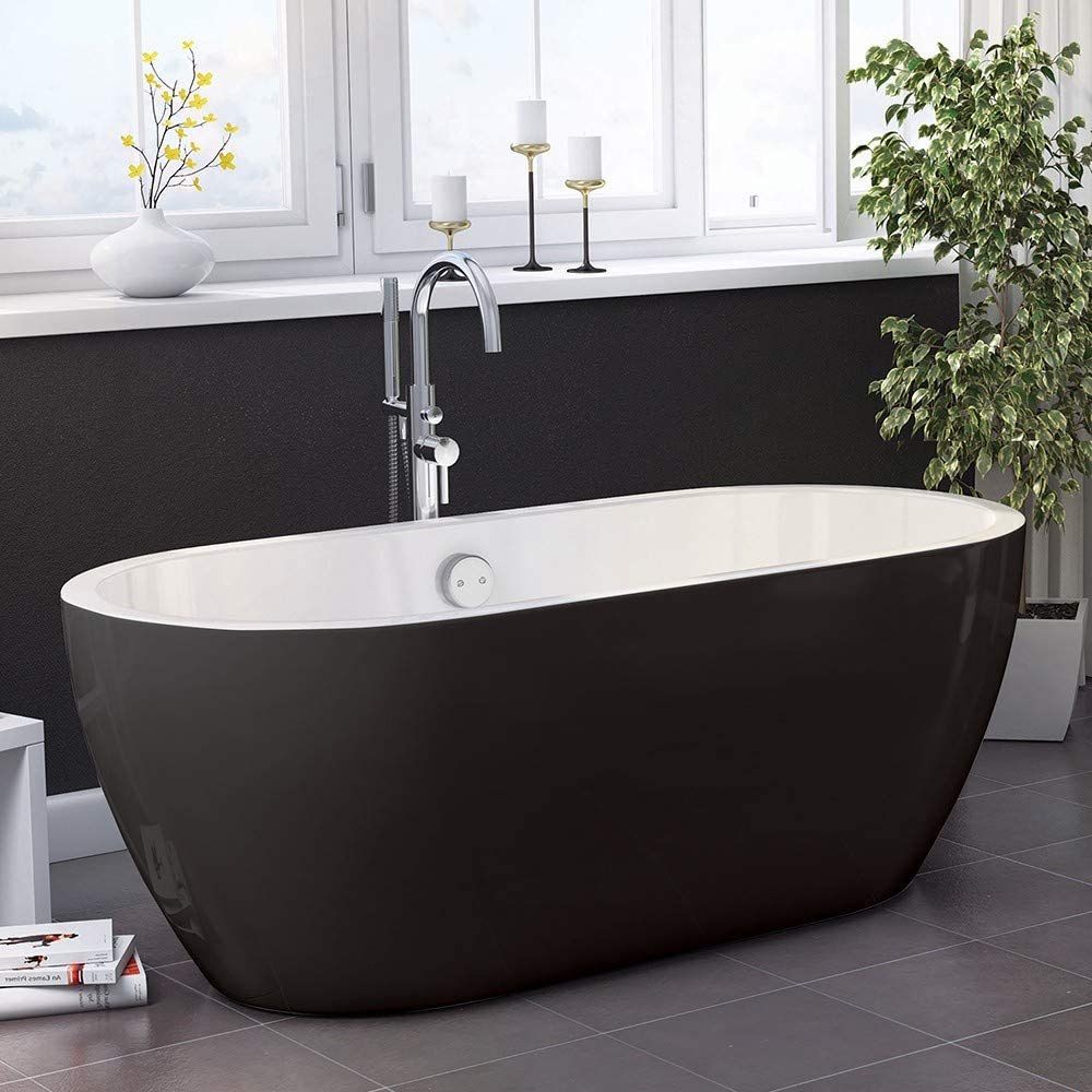 Synergy San Marlo 1655mm Black Double Ended Bath