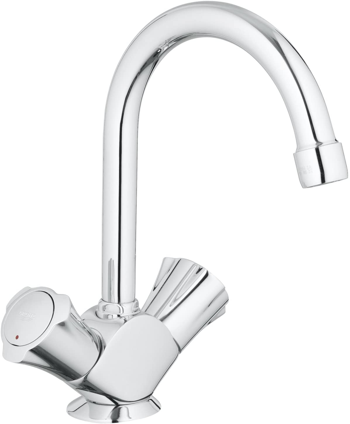 Grohe 21375001 Costa Single-Spout Bathroom Sink Tap DN 15 with Fittings Chrome