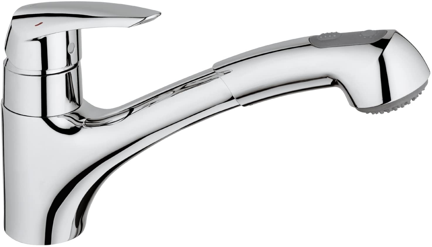 GROHE Eurodisc Kitchen Tap (Pull-Down Shower Head and 140 Degree Swivel Range)