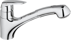 GROHE Eurodisc Kitchen Tap (Pull-Down Shower Head and 140 Degree Swivel Range)