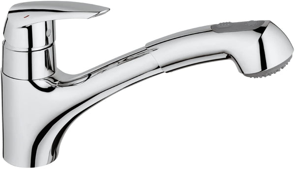 GROHE Eurodisc Kitchen Tap (Pull-Down Shower Head and 140 Degree Swivel Range)