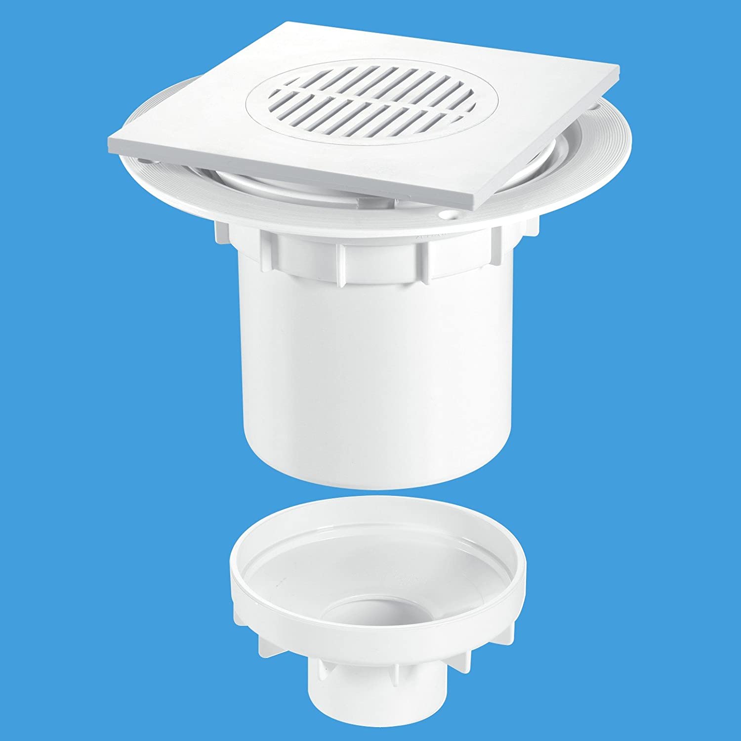 Mcalpine Shower Top Access Trap Shower Gully For Tile And Stone Floor TSG2T6WH