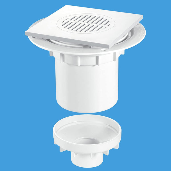 Mcalpine Shower Top Access Trap Shower Gully For Tile And Stone Floor TSG2T6WH