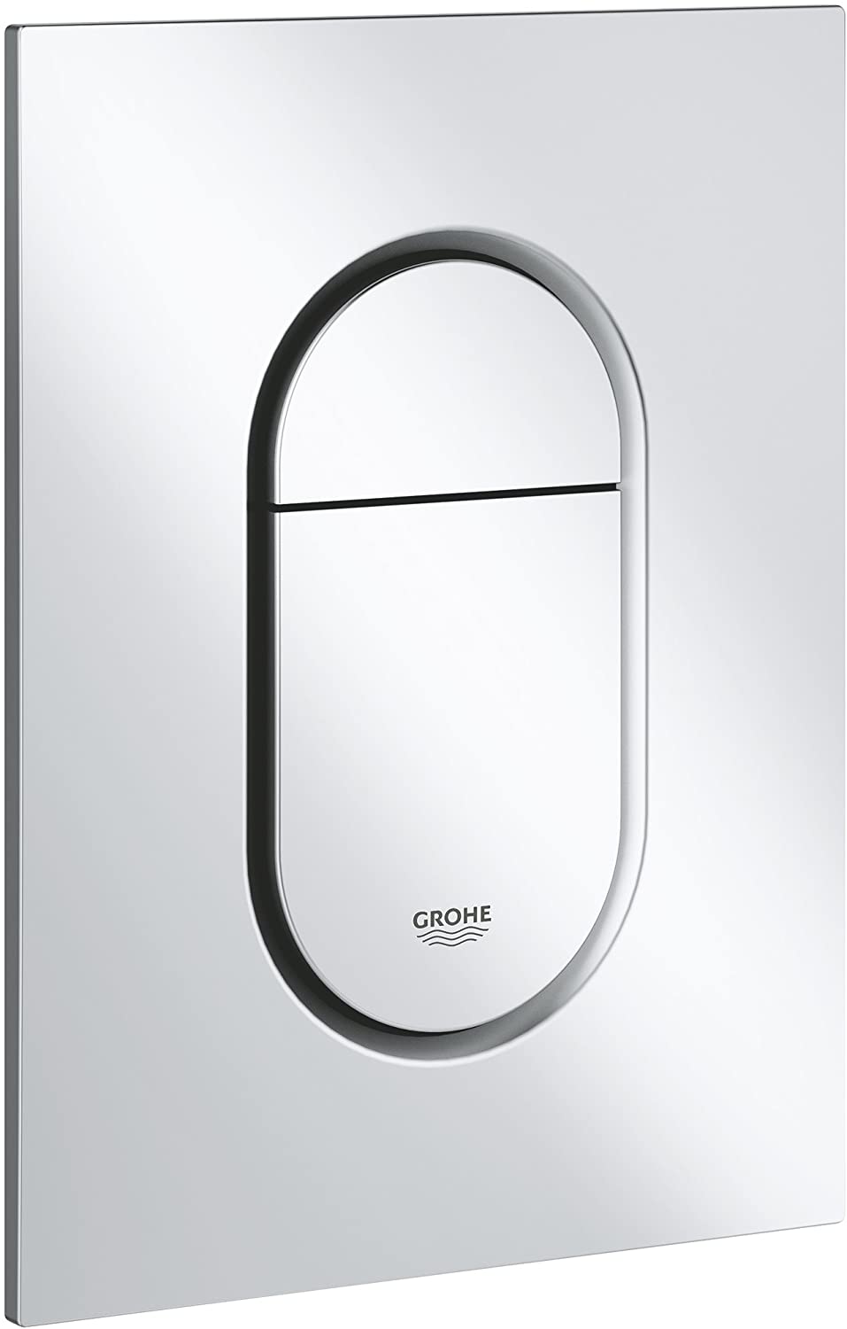 GROHE Arena Cosmopolitan S | Toilet Flush Plate | Small 130 x 172 mm | Matt Chrome | 37624P00