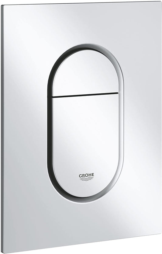 GROHE Arena Cosmopolitan S | Toilet Flush Plate | Small 130 x 172 mm | Matt Chrome | 37624P00