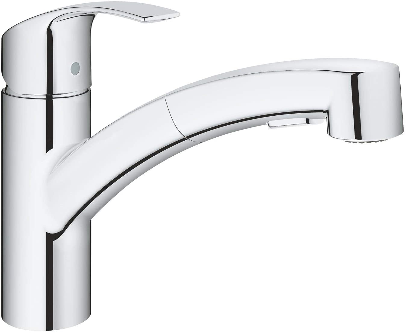 PJFU Eurosmart 30305000 Kitchen Sink Mixer Tap with Removable Dual Rinse Spray Chrome