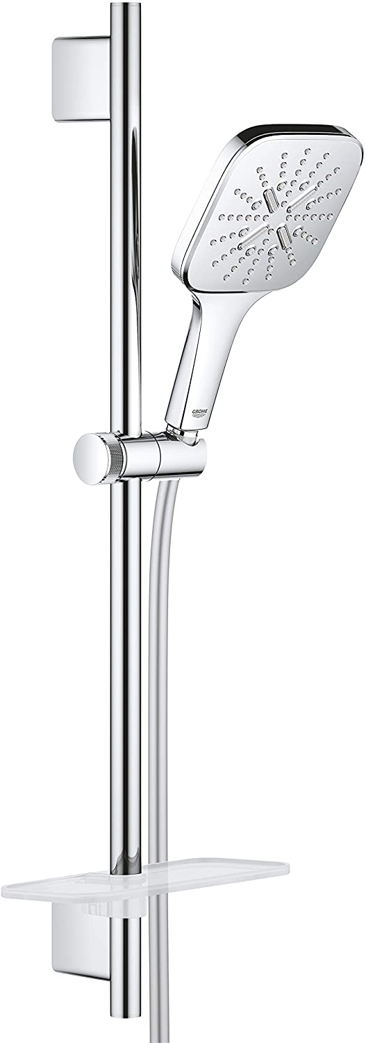 Grohe Rainshower 130 SmartActive Cube 26584000 Shower Rail Set 3 Jet Types Chrome
