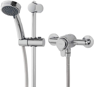 Triton Dene Dual Control Mixer Shower Concentric Thermostatic Exposed Chrome