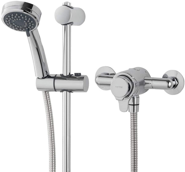 Triton Dene Dual Control Mixer Shower Concentric Thermostatic Exposed Chrome