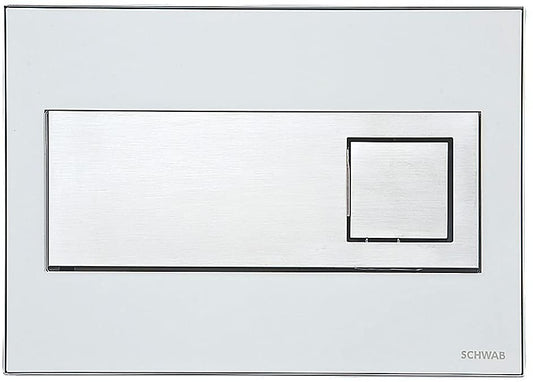 Fluidmaster Schwab Caro 256717 Dual-Flush Flushing Plate White