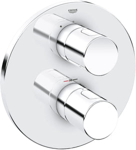 GROHE  Grohtherm 3000 Cosmopolitan Thermostatic Shower Trim for Rapido T-Concealed Thermostat - chrome