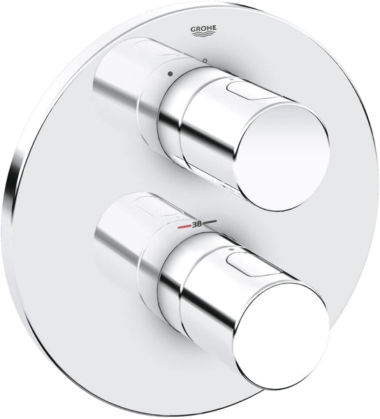 GROHE  Grohtherm 3000 Cosmopolitan Thermostatic Shower Trim for Rapido T-Concealed Thermostat - chrome