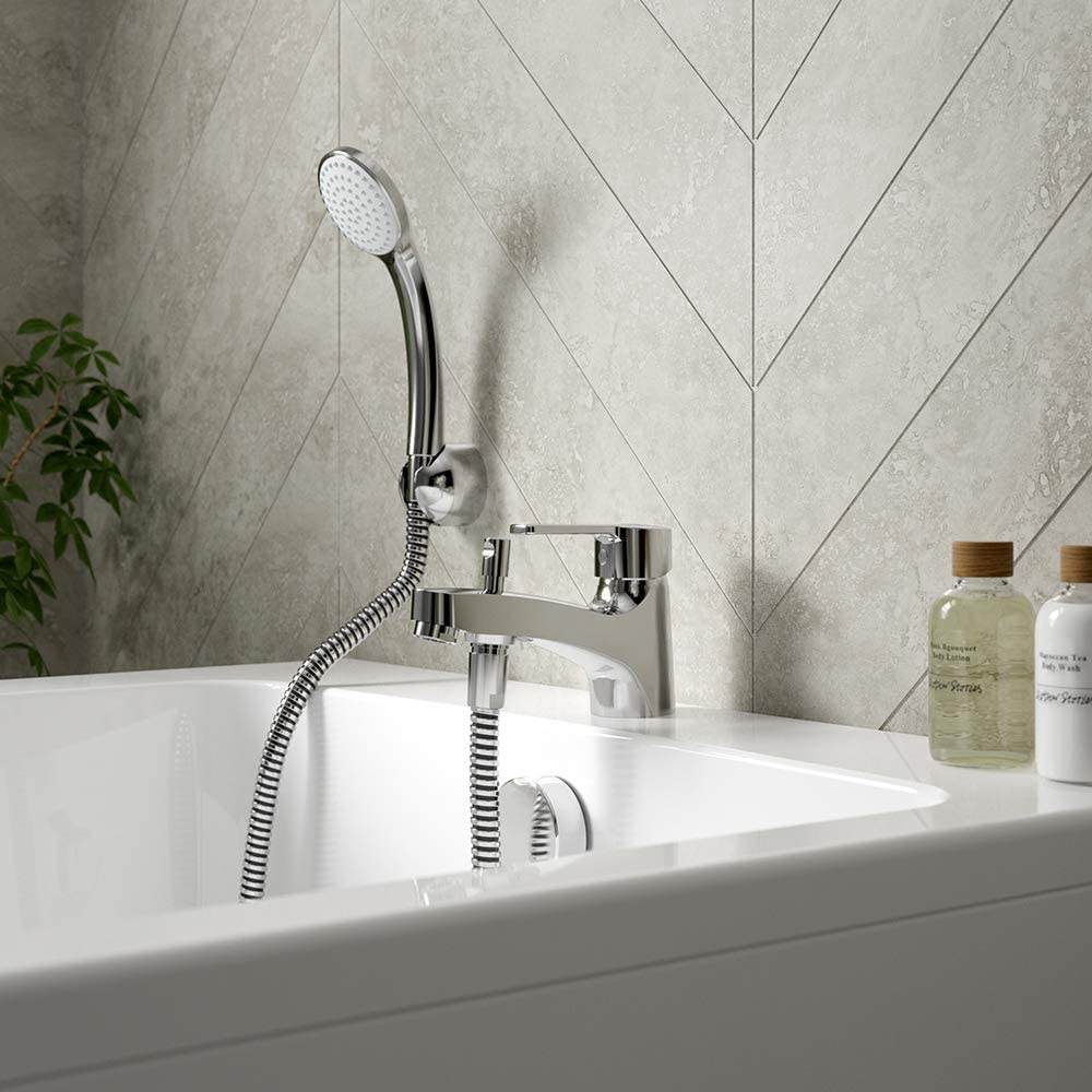Ideal Standard B1958AA Calista Single Lever Bath Shower Mixer, Chrome