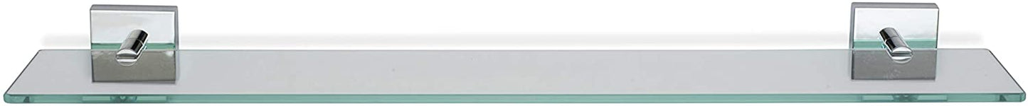 Croydex Flexi-Fix Chester Glass Shelf, 54 x 617 x 134mm