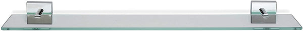 Croydex Flexi-Fix Chester Glass Shelf, 54 x 617 x 134mm