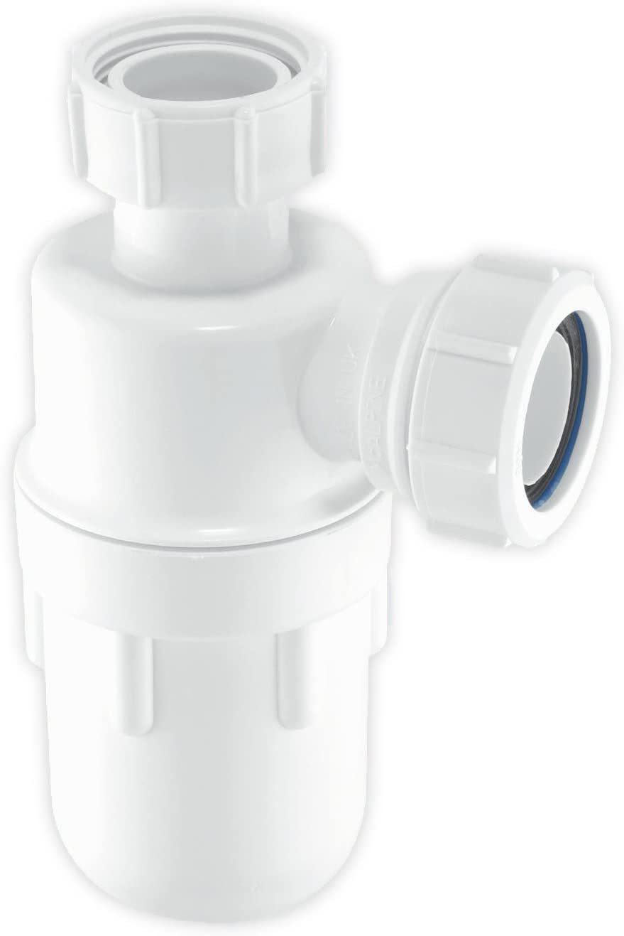 McAlpine C10 Bottle Trap-1.25 inch, White