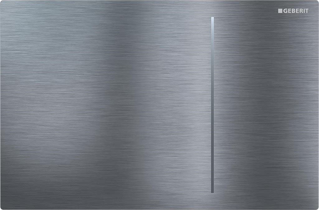 Geberit Sigma70 Flush Plate for Sigma 8cm Brushed Steel - Flush Bathrooms