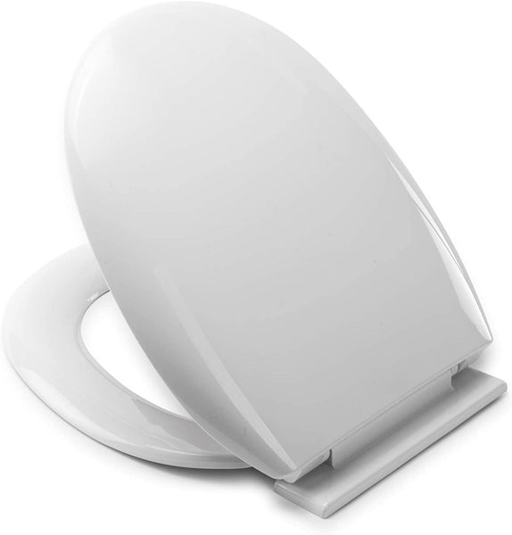 Croydex Anti-Bacterial Toilet Seat with Soft Close Hinges Made from Resilient Polypropylene, White