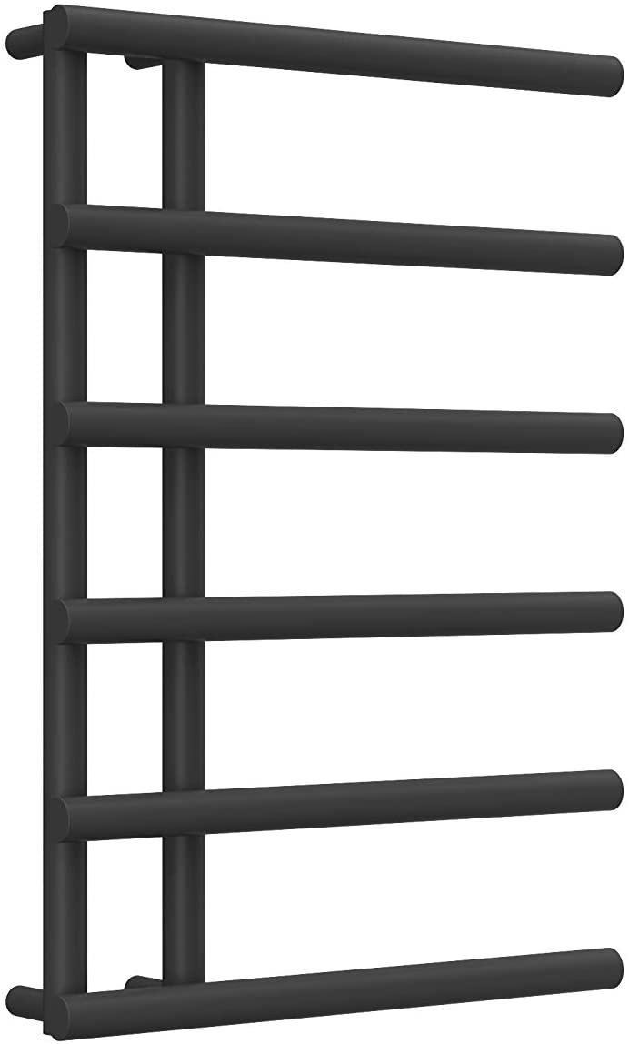Reina Matera Steel Anthracite Designer Heated Towel Rail 722mm x 500mm - Central Heating