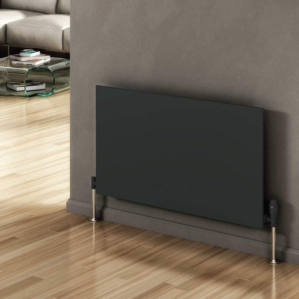 Reina Slimiline Anthracite Horizontal Designer Radiators
