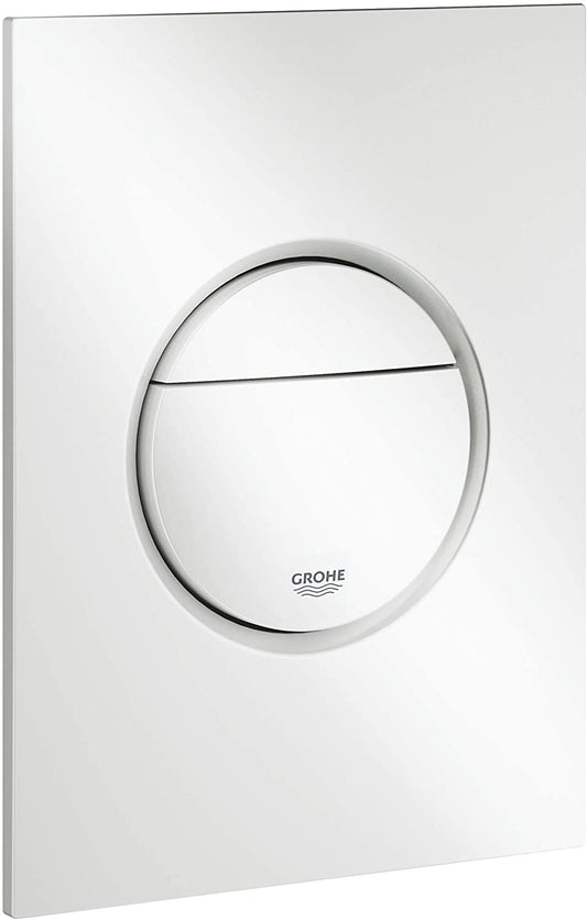 GROHE Nova Cosmopolitan S | Toilet Flush Plate | Small 130 x 172 mm | Alpine White | 37601SH0