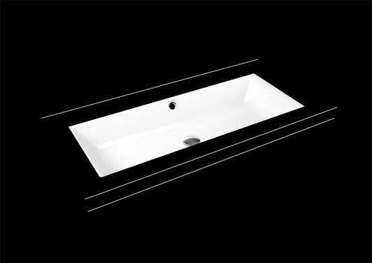 Kaldewei Puro Undercounter wash basin 3161 900x385 mm, without tap hole - 901106003001