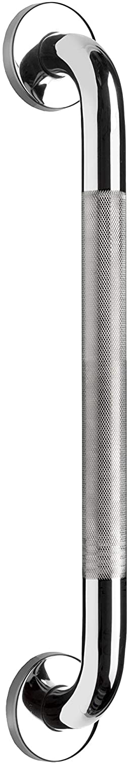 Croydex AP500541 300 mm Safety Support Rail Stainless Steel Grab Bar with Anti-Slip Grip