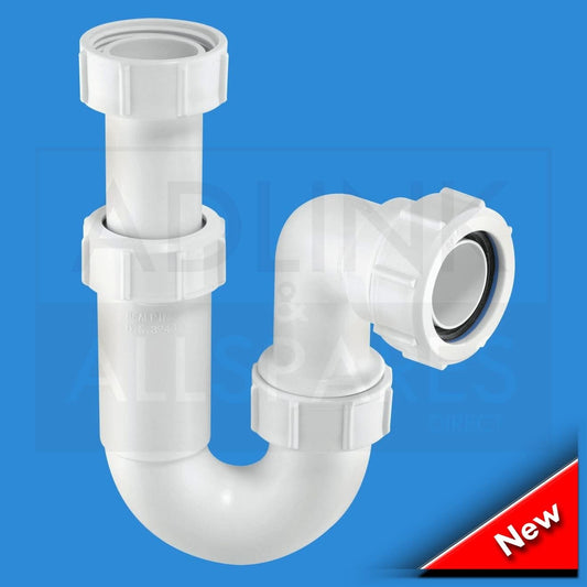 McALPINE 2" Adjustable Inlet Tubular Swivel 'P' Trap ASE10