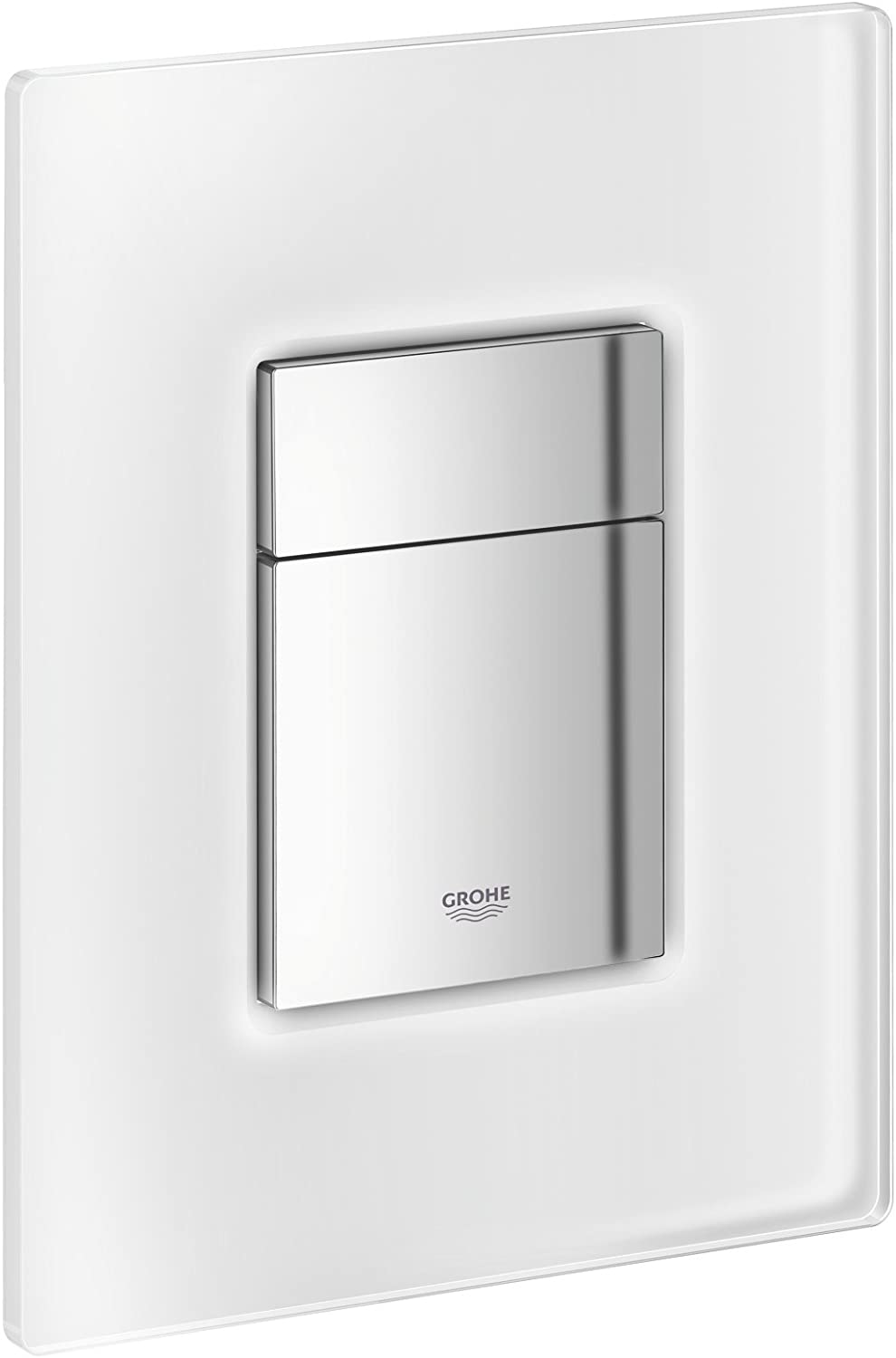 Grohe 38845KS0 Skate Cosmopolitan Toilet Actuation Plate with Glass Surface, Velvet Black