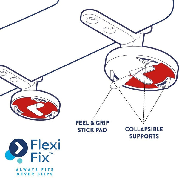 Croydex Flexi-Fix Kielder Always Fits Never Slips Toilet Seat