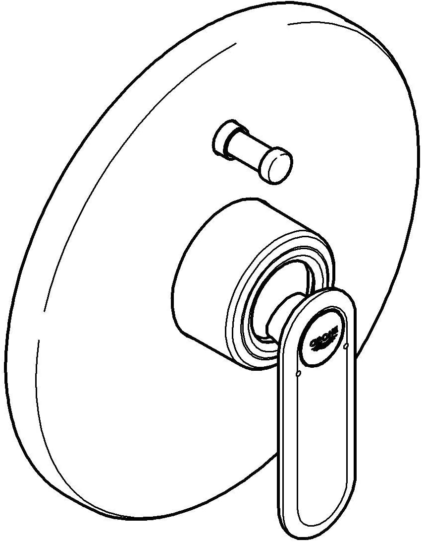 GROHE 19344000 Veris Single-Lever Bath and Shower Mixer Trim