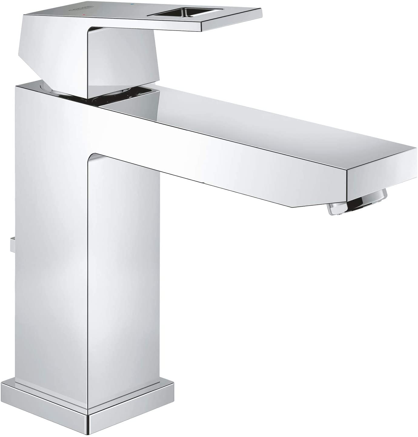 GROHE 23137000 Eurocube Pillar Tap (Smooth Body, Short Spout and Ecojoy)