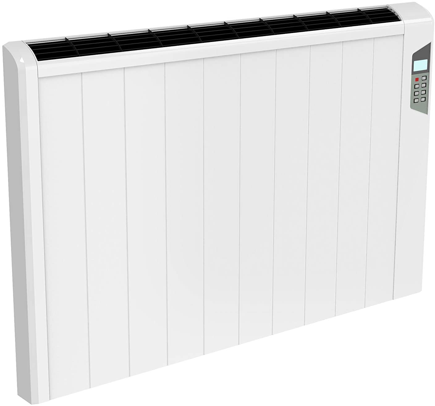 Reina Arlec White Aluminium Horizontal Electric Only Designer Radiators