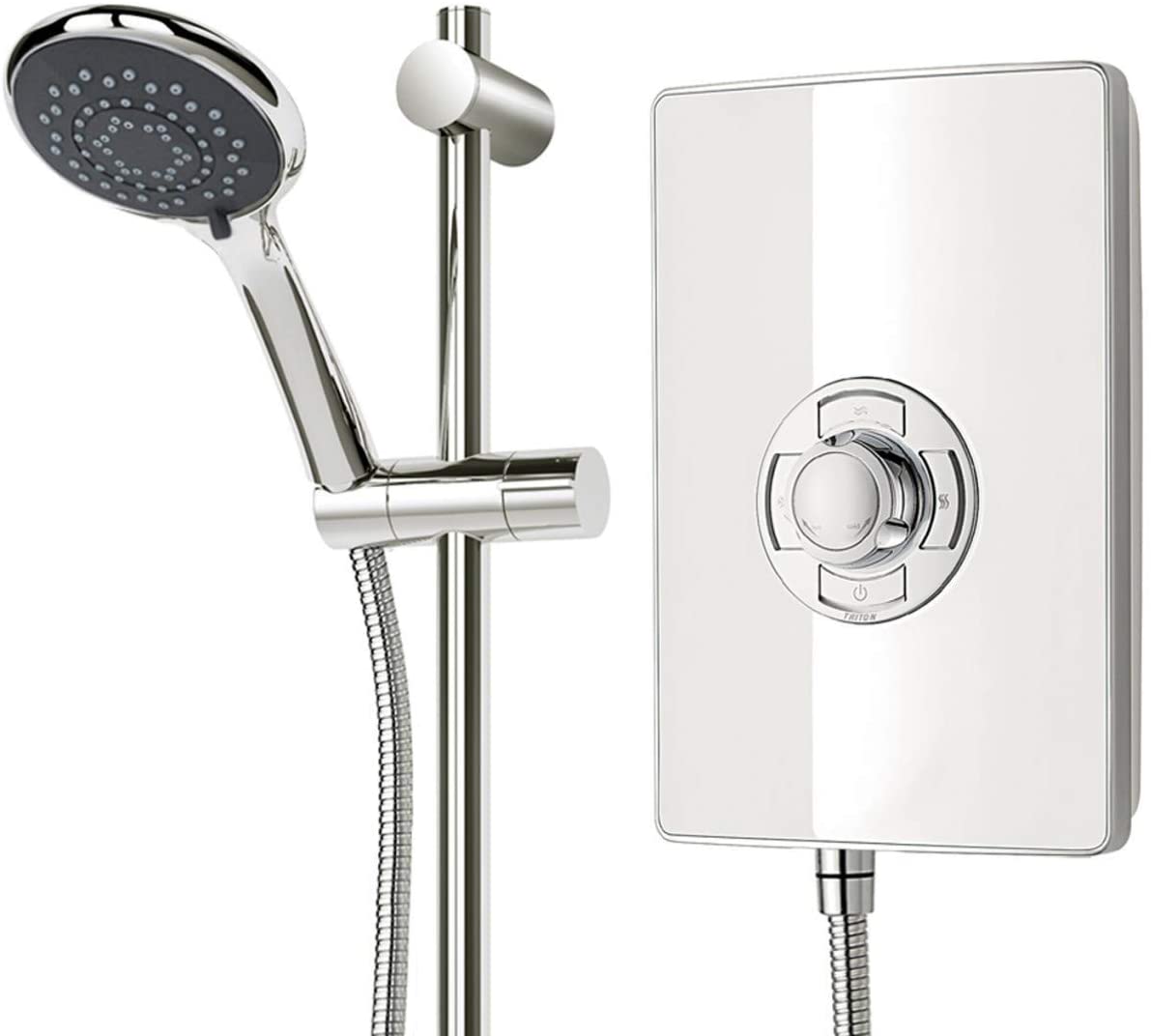 Triton Aspirante 9.5kw Electric Shower - Gloss White