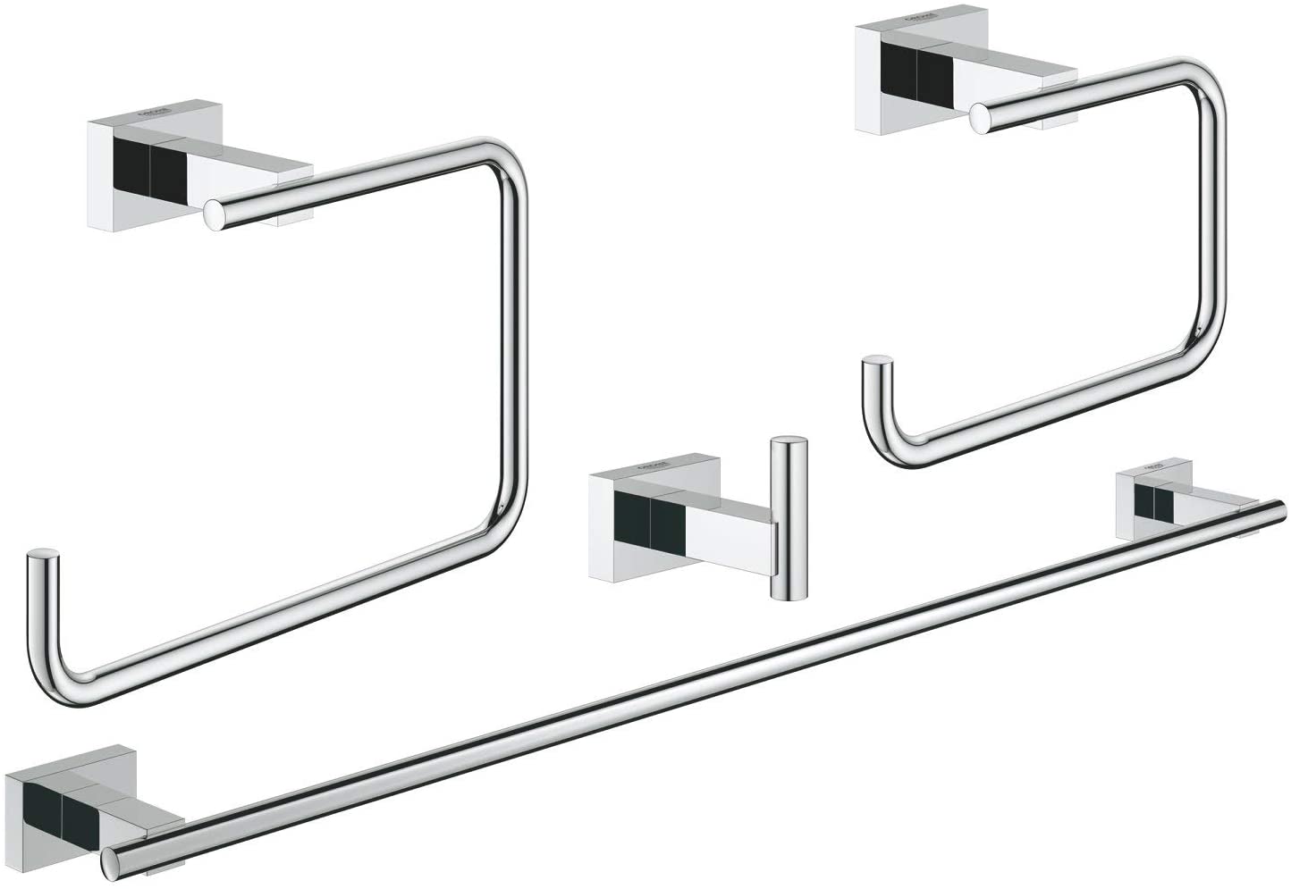 GROHE 40778001 | Essentials Cube 4-in-1 Bathroom Set