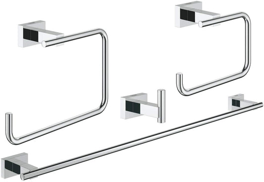 GROHE 40778001 | Essentials Cube 4-in-1 Bathroom Set