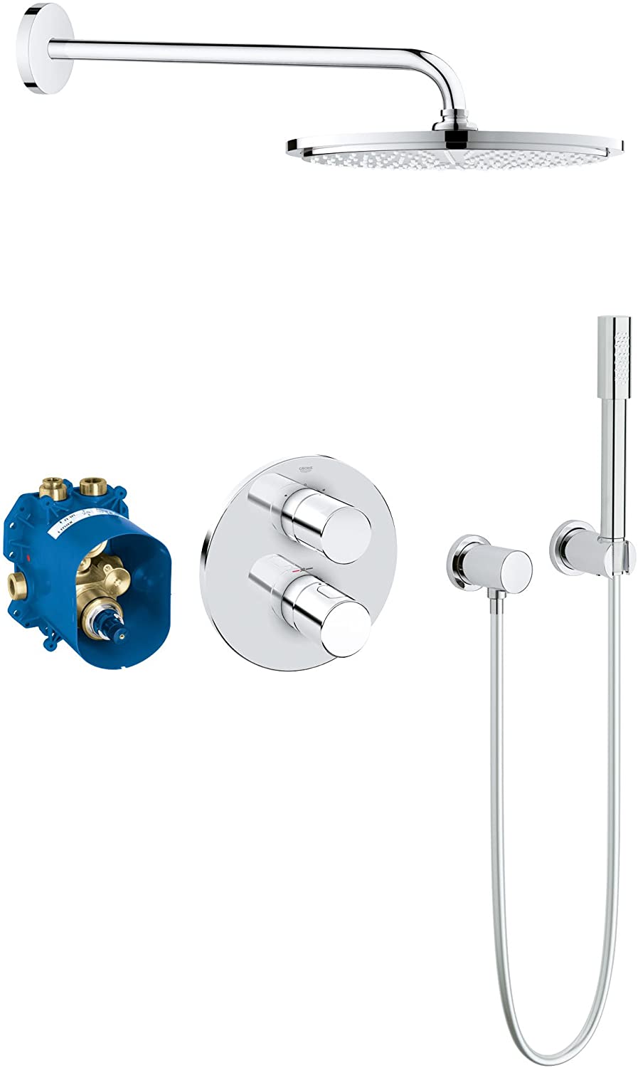Grohe Grohtherm 3000 Cosmopolitan 34630000 Recessed Shower Set
