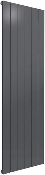 Reina Casina Aluminium Anthracite Single Panel Vertical Designer Radiator 1800mm x 565mm - Central Heating