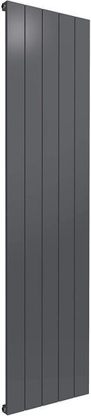 Reina Casina Aluminium Anthracite Single Panel Vertical Designer Radiator 1800mm x 470mm - Central Heating